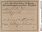 Etiketten zu Akanthit (Argentit) (NHMW-MIN-Ak355)
